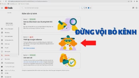 Xử Lý Lỗi Google Adsense Khi Đăng Ký Bật Kiếm Tiền Youtube
