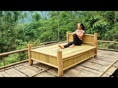 How To Make Bamboo Bed - Homemade furniture - Survival Shelter & Bamboo House 2022