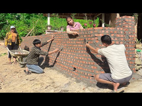 How to build a farm - hire workers to complete the wall. trieu Lily