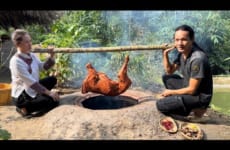 How to cook a whole lamb in a clay oven like thousands of years ago, Vàng Hoa
