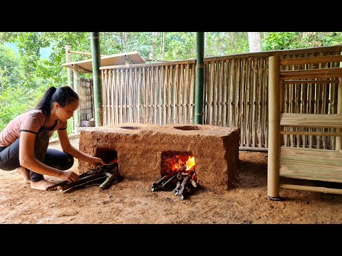 Smokeless Clay Stove - Traditional DIY Wood Stove - Clay Stove 2022 - Bushcraft Hut & Survival