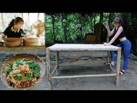 Table design - shelve for utensil, cooking | My daily life