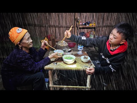 Orphan Boy - Fishing during the flood season, bringing fish and vegetables to sell for a living