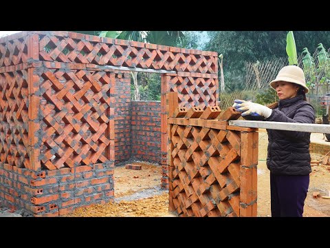 Building Pig Barn and Chicken Coop With Bricks, How To Build Crisscrossed Bricks | Điền Tiểu Vân