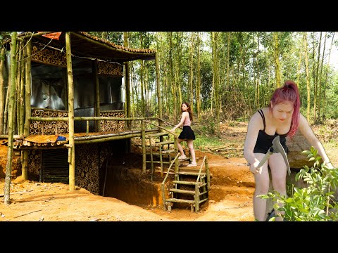 Epic Solo Bushcraft: Build a Dugout House - Hobbit Refuge - EP3