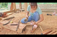 Full video build wooden houses in the forest and life in the forest