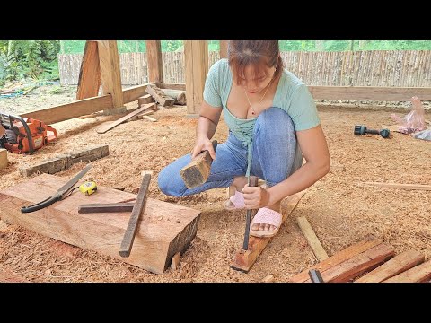 Full video build wooden houses in the forest and life in the forest