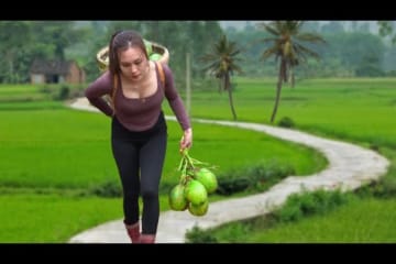 Harvesting Coconut Fruit Goes to market sell - How to make Coconut Jam | Ngân Daily Life