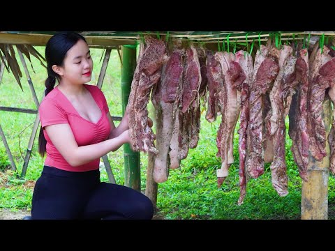 How To Make Smoked Pork - Method Of Preserving Pork To Eat all Year Round.