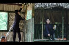 The GIRL Makes A Bamboo Floor And a Traditional Thatched Roof. She Encounters Some Minor Dangers.
